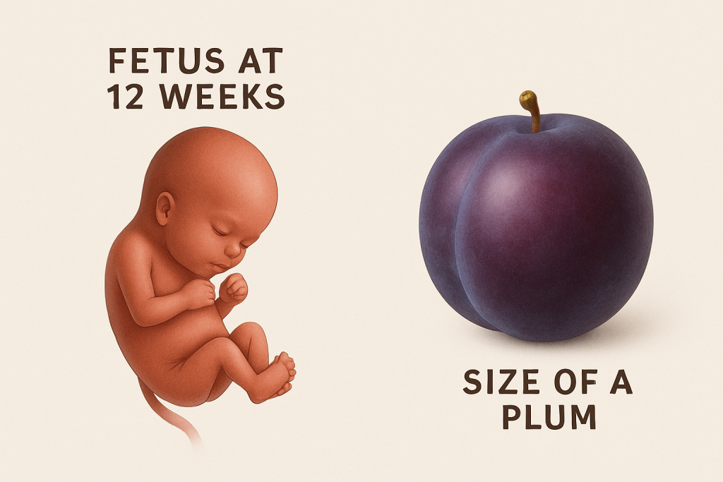 Fetal Development at 12 Weeks Pregnant